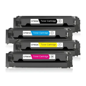 Kit 4 Toner Genéricos Compatibles Cf500a Pro M254 M280 M281 Negro, Cyan, Amarillo, Magenta