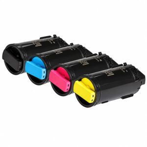 Kit de tóner compatible C605 C600 en 4 colores negro cyan magenta amarillo